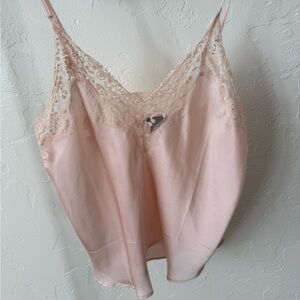 Halogen Navy Lace Trim Camisole